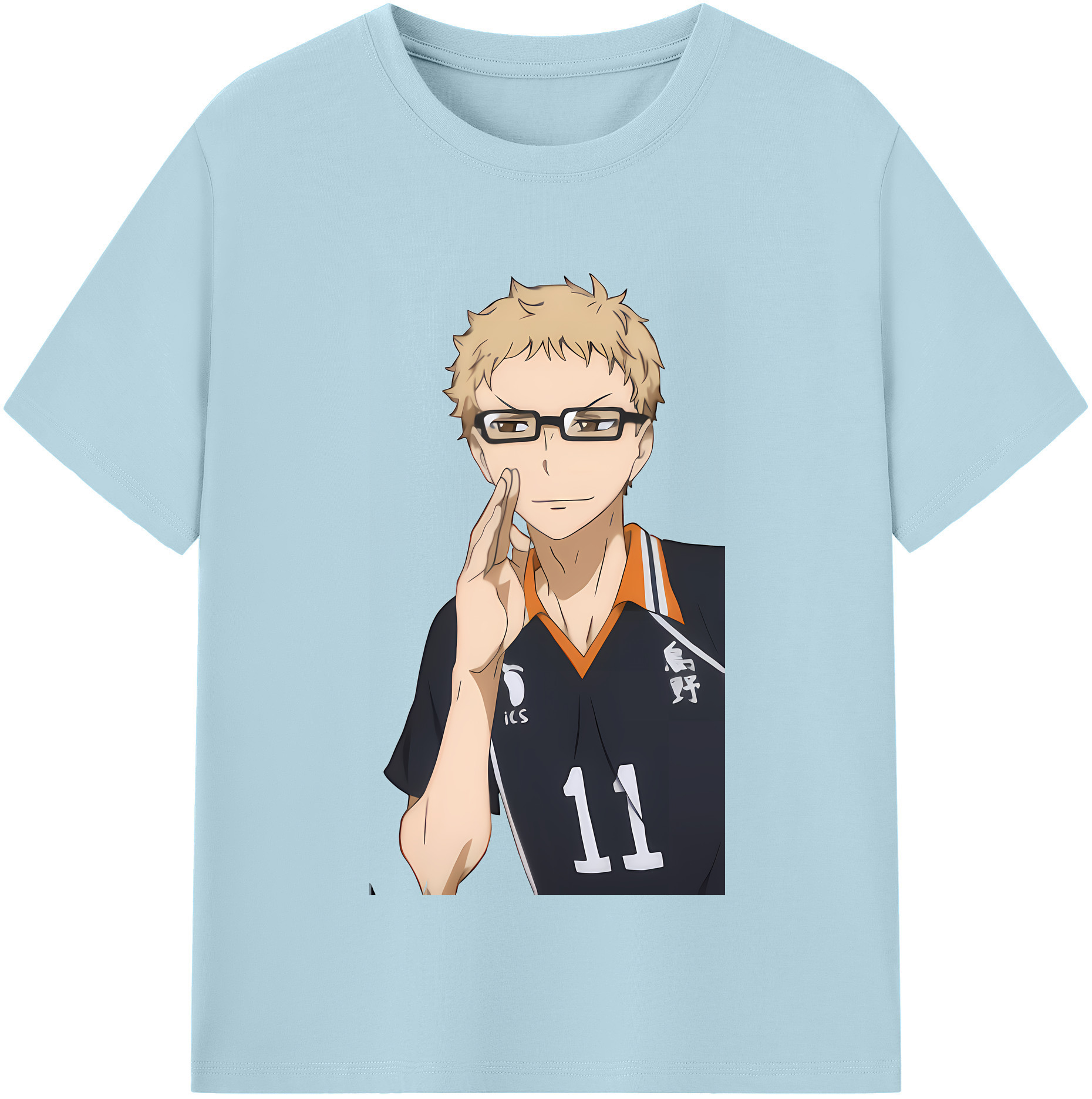 （画像用） ハイキュー!! Haikyu!! 綿100％半袖Tシャツ（フロントプリント）